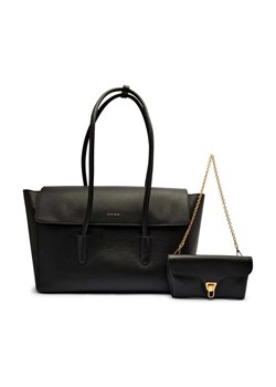 Coccinelle Skórzana shopperka 2w1 Double Beat ze sklepu Gomez Fashion Store w kategorii Torby Shopper bag - zdjęcie 184312524
