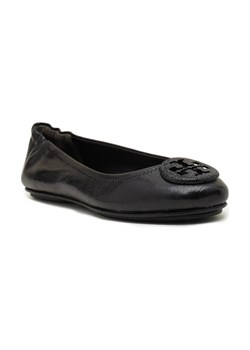 TORY BURCH Skórzane baleriny MINNIE TRAVEL BALLET PAVE ze sklepu Gomez Fashion Store w kategorii Balerinki - zdjęcie 184312574