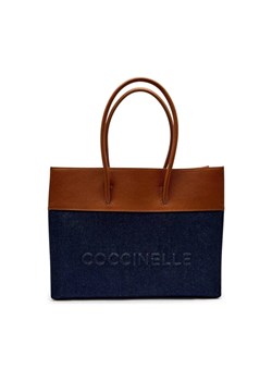 Coccinelle Jeansowa shopperka MYRTHA | z dodatkiem skóry ze sklepu Gomez Fashion Store w kategorii Torby Shopper bag - zdjęcie 184312604