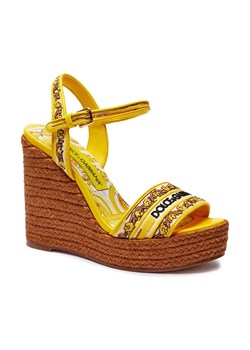 Dolce & Gabbana Skórzane koturny ze sklepu Gomez Fashion Store w kategorii Espadryle damskie - zdjęcie 184312614