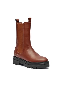 Tommy Hilfiger Skórzane sztyblety MONOCHROMATIC CHELSEA ze sklepu Gomez Fashion Store w kategorii Botki - zdjęcie 184312674