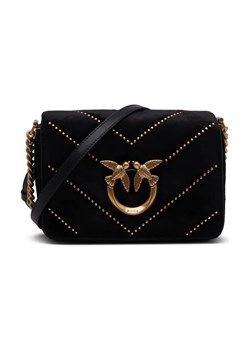 Pinko Listonoszka LOVE CLICK MINI VELLUTO | z dodatkiem skóry ze sklepu Gomez Fashion Store w kategorii Listonoszki - zdjęcie 184312754