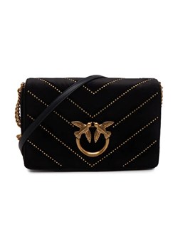 Pinko Torebka na ramię LOVE CLICK CLASSIC VELLUTO | z dodatkiem skóry ze sklepu Gomez Fashion Store w kategorii Listonoszki - zdjęcie 184312791