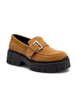 HUGO Skórzane loafersy Kris ze sklepu Gomez Fashion Store w kategorii Półbuty damskie - zdjęcie 184312932
