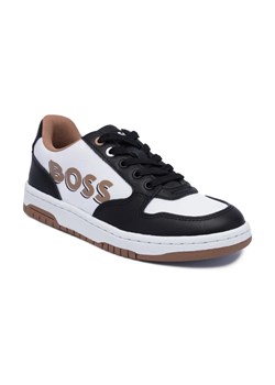 BOSS Kidswear Sneakersy | z dodatkiem skóry ze sklepu Gomez Fashion Store w kategorii Buty sportowe dziecięce - zdjęcie 184313682