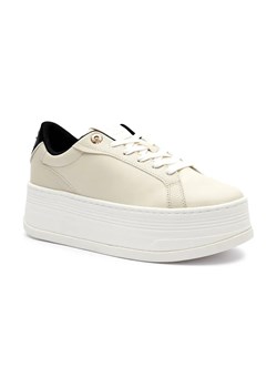 Tommy Hilfiger Sneakersy th platform sneaker triangle | z dodatkiem skóry ze sklepu Gomez Fashion Store w kategorii Buty sportowe damskie - zdjęcie 184313781