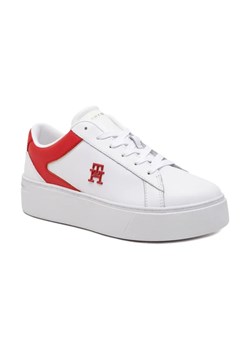 Tommy Hilfiger Skórzane sneakersy TH PLATFORM COURT ze sklepu Gomez Fashion Store w kategorii Buty sportowe damskie - zdjęcie 184313793