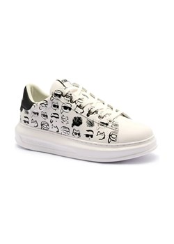 Karl Lagerfeld Skórzane sneakersy Twin NFT Graffiti ze sklepu Gomez Fashion Store w kategorii Buty sportowe męskie - zdjęcie 184314212