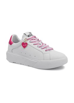 Love Moschino Skórzane sneakersy HEART45 ze sklepu Gomez Fashion Store w kategorii Buty sportowe damskie - zdjęcie 184314334