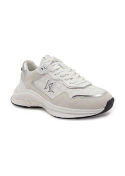 Karl Lagerfeld Sneakersy LUX FINESSE Monogram Lace Lo | z dodatkiem skóry ze sklepu Gomez Fashion Store w kategorii Buty sportowe damskie - zdjęcie 184314574