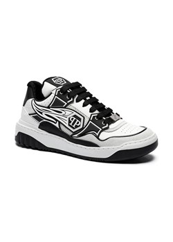 Philipp Plein Skórzane sneakersy Lo-Top Strass Hexagon ze sklepu Gomez Fashion Store w kategorii Buty sportowe damskie - zdjęcie 184314661