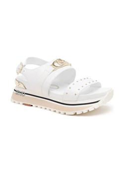 Liu Jo Skórzane sandały MAXI WONDER ze sklepu Gomez Fashion Store w kategorii Sandały damskie - zdjęcie 184315210