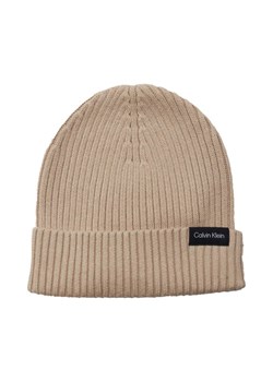 Calvin Klein Czapka CLASSIC RIB BEANIE | z dodatkiem kaszmiru ze sklepu Gomez Fashion Store w kategorii Czapki zimowe męskie - zdjęcie 184315472
