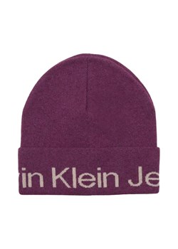 Calvin Klein Jeans Czapka | z dodatkiem wełny i kaszmiru ze sklepu Gomez Fashion Store w kategorii Czapki zimowe damskie - zdjęcie 184316641