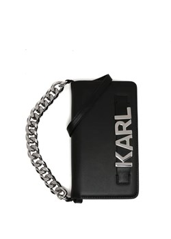Karl Lagerfeld Etui na telefon IPHONE 12 PRO MAX | z dodatkiem skóry ze sklepu Gomez Fashion Store w kategorii Etui - zdjęcie 184319851