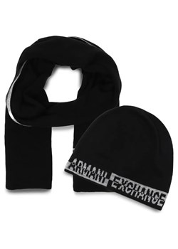 Armani Exchange Szal + czapka | z dodatkiem wełny ze sklepu Gomez Fashion Store w kategorii Szaliki męskie - zdjęcie 184320510