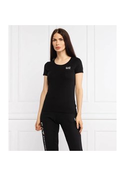 EA7 T-shirt | Regular Fit ze sklepu Gomez Fashion Store w kategorii Bluzki damskie - zdjęcie 184322081