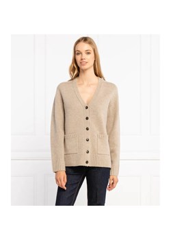 TORY BURCH Wełniany kardigan | Regular Fit ze sklepu Gomez Fashion Store w kategorii Swetry damskie - zdjęcie 184322090