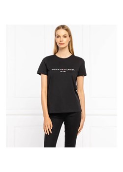 Tommy Hilfiger T-shirt | Regular Fit ze sklepu Gomez Fashion Store w kategorii Bluzki damskie - zdjęcie 184322173