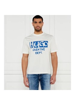 Hugo Blue T-shirt Nugocrea | Regular Fit ze sklepu Gomez Fashion Store w kategorii T-shirty męskie - zdjęcie 184322963