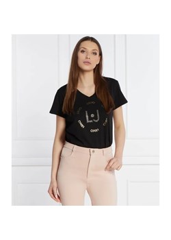 Liu Jo Sport T-shirt | Regular Fit ze sklepu Gomez Fashion Store w kategorii Bluzki damskie - zdjęcie 184323022