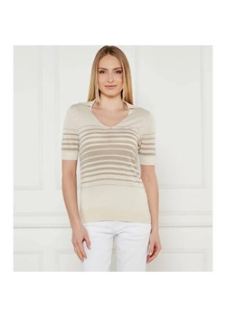 Calvin Klein Bluzka | Regular Fit | z dodatkiem jedwabiu ze sklepu Gomez Fashion Store w kategorii Bluzki damskie - zdjęcie 184323161