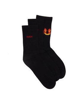 Hugo Bodywear Skarpety 3-pack QS RIB FLAMES ze sklepu Gomez Fashion Store w kategorii Skarpetki męskie - zdjęcie 184323694