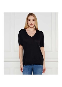BOSS ORANGE Lniany t-shirt C_Ela_1 | Regular Fit ze sklepu Gomez Fashion Store w kategorii Bluzki damskie - zdjęcie 184323792
