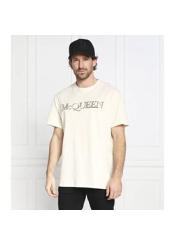 Alexander McQueen T-shirt LOGO EMB | Regular Fit ze sklepu Gomez Fashion Store w kategorii T-shirty męskie - zdjęcie 184323942