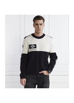 HUGO Sweter soccar | Regular Fit | z dodatkiem wełny ze sklepu Gomez Fashion Store w kategorii Swetry męskie - zdjęcie 184324023