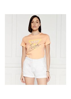 GUESS T-shirt ICON TEE | Regular Fit ze sklepu Gomez Fashion Store w kategorii Bluzki damskie - zdjęcie 184324064
