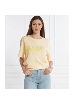 BOSS ORANGE T-shirt | Relaxed fit ze sklepu Gomez Fashion Store w kategorii Bluzki damskie - zdjęcie 184324104