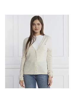 Tommy Hilfiger Wełniany kardigan | Regular Fit ze sklepu Gomez Fashion Store w kategorii Swetry damskie - zdjęcie 184324431