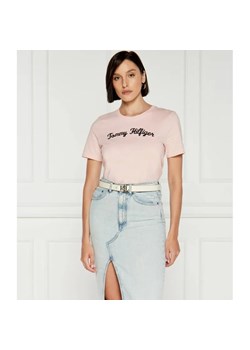 Tommy Hilfiger T-shirt | Regular Fit ze sklepu Gomez Fashion Store w kategorii Bluzki damskie - zdjęcie 184324453