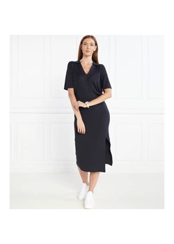Tommy Hilfiger Sukienka OPEN POLO BLOUSSON SS | z dodatkiem jedwabiu ze sklepu Gomez Fashion Store w kategorii Sukienki - zdjęcie 184324481