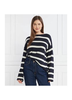 Tommy Hilfiger Wełniany sweter BOAT-NK | Relaxed fit ze sklepu Gomez Fashion Store w kategorii Swetry damskie - zdjęcie 184324600