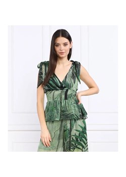 GUESS Bluzka | Regular Fit | z dodatkiem jedwabiu ze sklepu Gomez Fashion Store w kategorii Bluzki damskie - zdjęcie 184324634