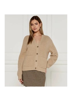 POLO RALPH LAUREN Wełniany kardigan | Loose fit | z dodatkiem kaszmiru ze sklepu Gomez Fashion Store w kategorii Swetry damskie - zdjęcie 184324893