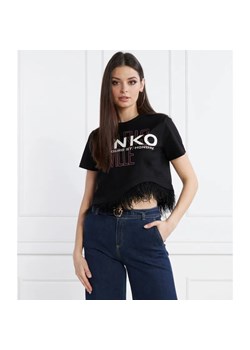 Pinko T-shirt | Cropped Fit ze sklepu Gomez Fashion Store w kategorii Bluzki damskie - zdjęcie 184324972