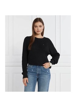 Tommy Hilfiger Sweter CO MINI CABLE | Regular Fit ze sklepu Gomez Fashion Store w kategorii Swetry damskie - zdjęcie 184325790