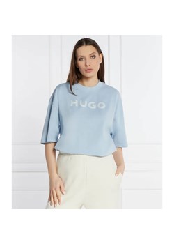 HUGO T-shirt Drisela | Oversize fit ze sklepu Gomez Fashion Store w kategorii Bluzki damskie - zdjęcie 184325861