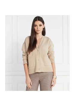 Tommy Hilfiger Kardigan | Relaxed fit | z dodatkiem wełny ze sklepu Gomez Fashion Store w kategorii Swetry damskie - zdjęcie 184326013