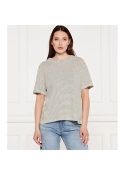 Tommy Hilfiger T-shirt | Loose fit | z dodatkiem lnu ze sklepu Gomez Fashion Store w kategorii Bluzki damskie - zdjęcie 184326244