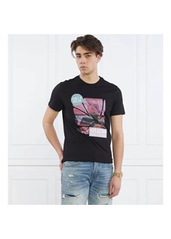 GUESS T-shirt SUNSET FLOWER | Slim Fit ze sklepu Gomez Fashion Store w kategorii T-shirty męskie - zdjęcie 184326273