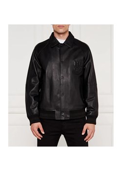 HUGO Skórzana kurtka bomber Larston | Regular Fit ze sklepu Gomez Fashion Store w kategorii Kurtki męskie - zdjęcie 184326290