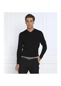 Calvin Klein Wełniany sweter SUPERIOR | Slim Fit ze sklepu Gomez Fashion Store w kategorii Swetry męskie - zdjęcie 184326374