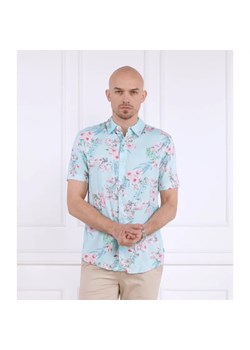 GUESS Koszula SS ECO RAYON WLD ORC | Slim Fit ze sklepu Gomez Fashion Store w kategorii Koszule męskie - zdjęcie 184326561