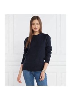 Tommy Hilfiger Wełniany sweter MID GG C-NK | Regular Fit ze sklepu Gomez Fashion Store w kategorii Swetry damskie - zdjęcie 184326622