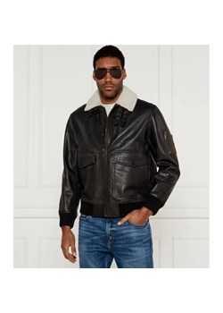 HUGO Skórzana kurtka Loran | Regular Fit ze sklepu Gomez Fashion Store w kategorii Kurtki męskie - zdjęcie 184326634