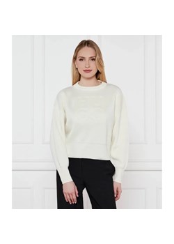 HUGO Sweter Sisminye | Loose fit | z dodatkiem wełny ze sklepu Gomez Fashion Store w kategorii Swetry damskie - zdjęcie 184326661